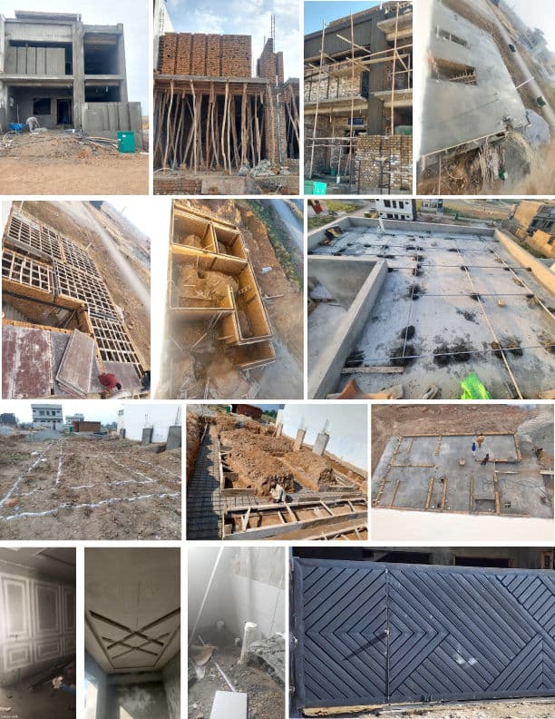 7 &10 marla Villa Construction Work